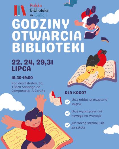 Godziny otwarcia w lipcu 2025